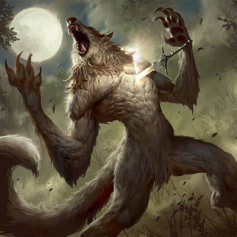 Silverstrike Werewolf Art Werewolf Mtg Art