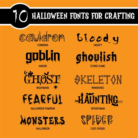 10 Halloween Fonts Kitaleigh Llc