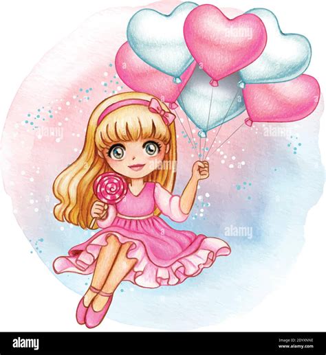 Hand Holding Balloons Vintage Stock Vector Images Alamy