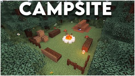 Minecraft How To Build A Campsite Youtube