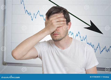 Bad Investment Or Economic Crisis Concept Man Is Disappointed From