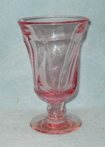 Fostoria Glassware Jamestown Pink 2719 Pattern Juice Glass Goblet 4 3 4 Fostoria Glassware