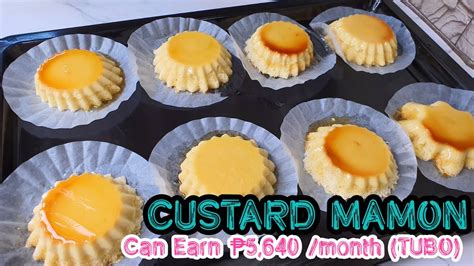 Custard Mamon Complete Recipe And Costing Dycent Tv ♥ Youtube
