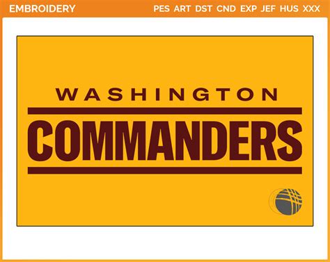 Washington Commanders Wordmark Logo 2022 Football Sports