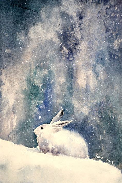 White Bunny In Snow Kuelga
