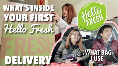 Hello Fresh Unboxing Whats In My Bag Youtube