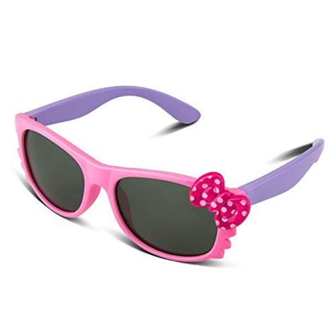 Rivbos Rbk002 Rubber Flexible Kids Polarized Sunglasses Wayfarer Style