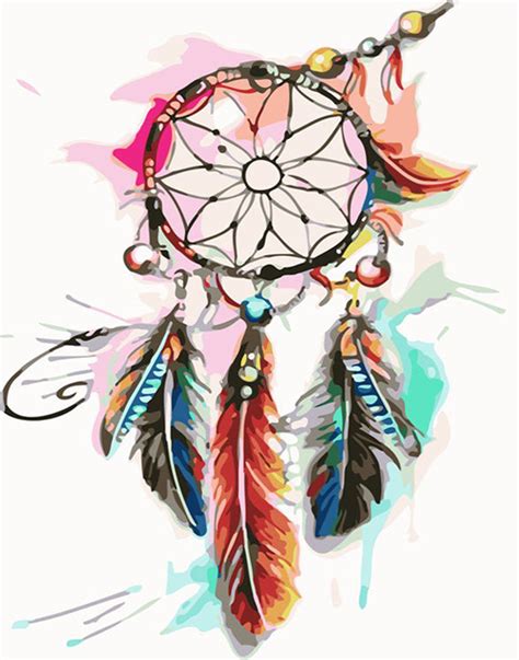 Dream Catcher Watercolor Painting Paint By Numbers Kit Art Of Paint