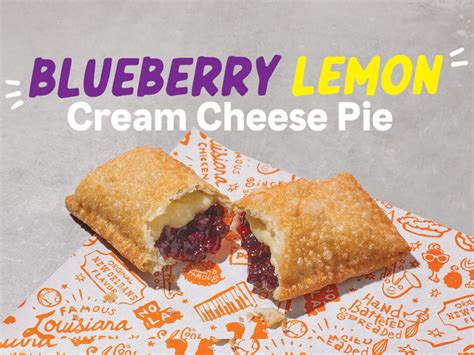 Popeyes Brings Back Blueberry Lemon Cream Cheese Pie Chew Boom