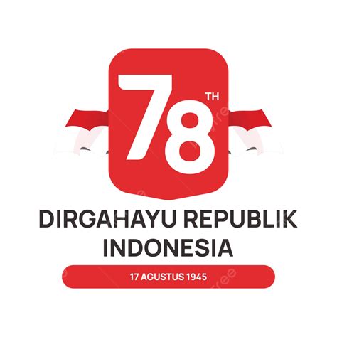 Logotipo Oficial De Hut Ri 78 Anos De Independência Da Indonésia