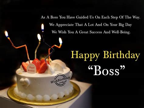 32 Wonderful Boss Birthday Wishes Sayings Picture