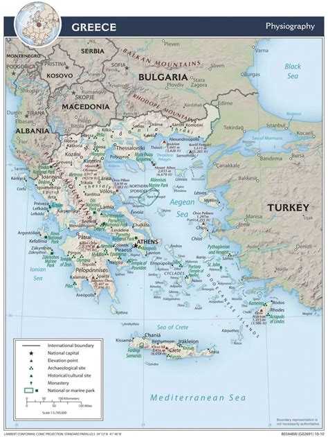 Grecja Mapa Mapy Grecji Travelin