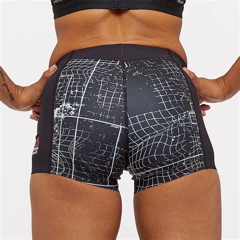 Reebok Womens Crossfit Comp Bootie Short Black Womens Clothing