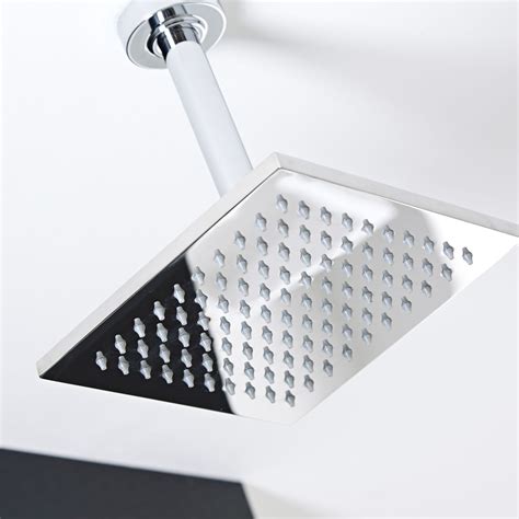 Easy to install and easy to use rain shower heads. One Function 8" Square Ceiling Mounted Shower Head ...