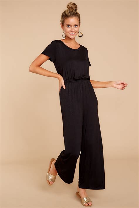 Jumpsuits For Women Red Dress Simple Black Jumpsuit Casual Black