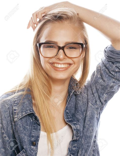 Blonde Glasses Teen