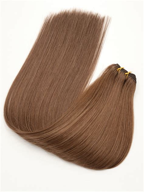 Machine Weft Hair Extensions Best Quality Cuticle Hair Double Drawn Dark Color 100gpc Tape In