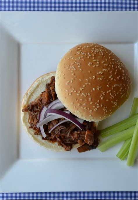 Add the dehydrated minced onions to the cooker, and pour the root beer sauce over the ribs. Slow Cooker Root Beer BBQ Beef Sandwiches - Feisty Frugal ...