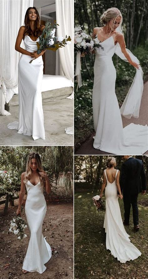 15 Simple Wedding Dresses For Elegant Brides Emma Loves Weddings