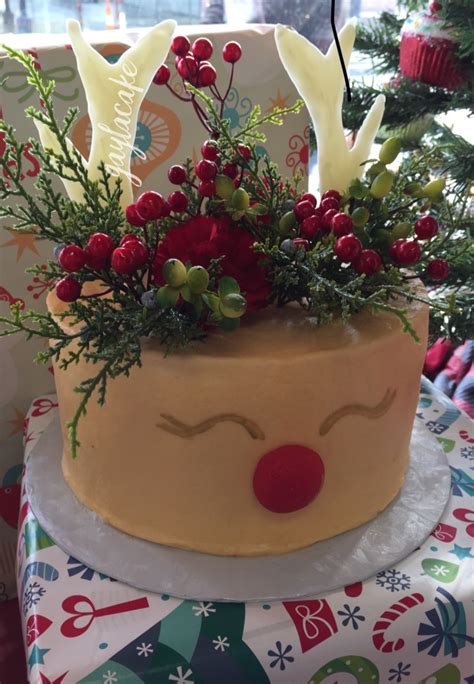 Browse and buy beautiful decor for your home by visiting our evansville, indiana at home store. Rudolph Cake with white chocolate antlers and silk flowers ...