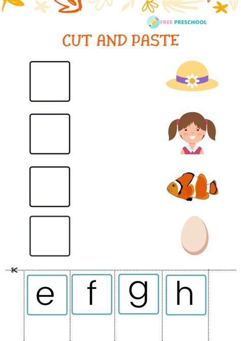 Cut And Paste Worksheets For Preschool Free Preschool