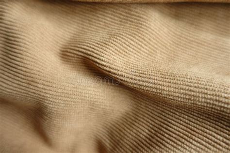 Surface Of Draped Brown Corduroy Fabric Stock Image Image Of Backdrop