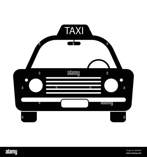 Taxi Vintage Taxi Vista De La Parte Delantera Taxicab Coche De