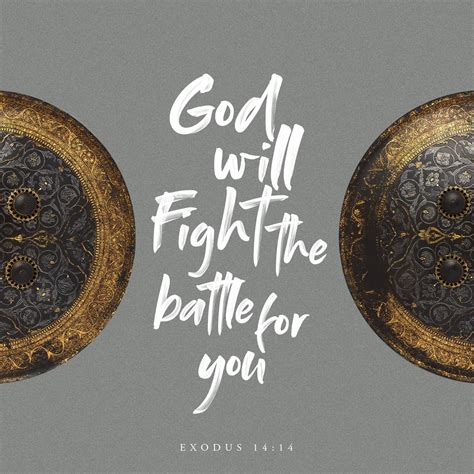 Exodus 1414 The Lord Will Fight For You You Need Only To Be Still