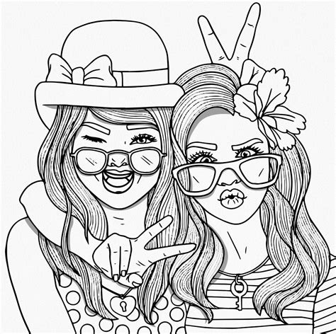Bestie Coloring Pages For Adults People Coloring Pages