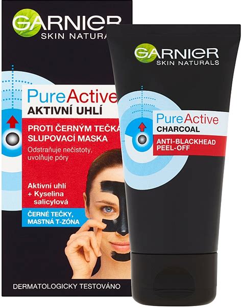 mascarilla facial peel off anti puntos negros con carbón activo garnier skin naturals