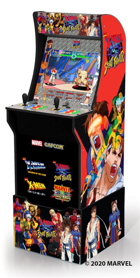 X Men Vs Street Fighter Arcade Machine With Riser Arcade1up