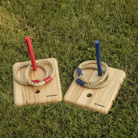 Quoit Set Washer And Ring Toss Diy Wooden Games Diy Yard Games Ring