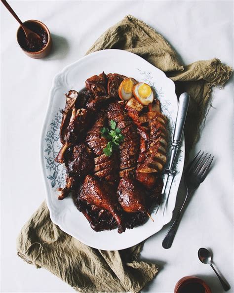 Here we go, recipe for braised duck adapted from geniuskitchenand recipe for yam rice adapted from nonyacooking. My kinda thanksgiving. 【Soy Based Braised Duck w/ Homemade ...