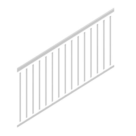 Freedom Winchester 6 Ft X 275 In X 36 In White Aluminum Deck Stair