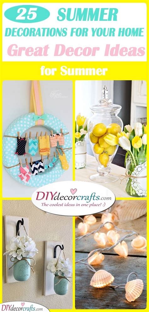 Summer Decorations 25 Home Decor Ideas For Summer
