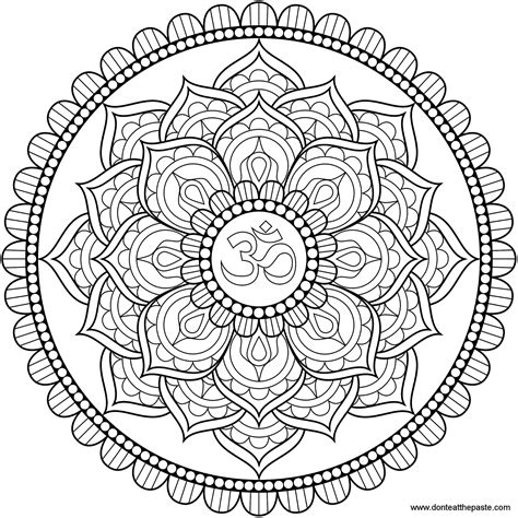 Free Mandala Coloring Pages Advanced Level Printable Download Free