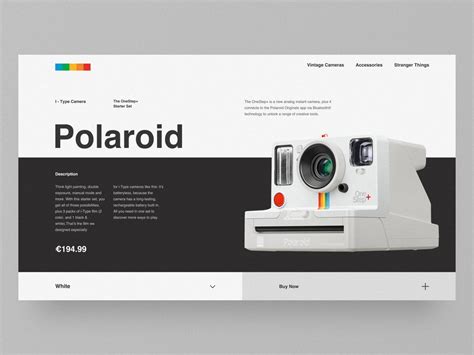 Polaroid Website Concept By Alexandr Kotelevets On Dribbble