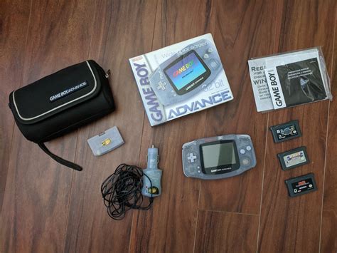 Usa Ca H Game Boy Advance Agb 001 Glacier With Original Box Manuals