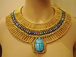 Ancient Egypt Jewelry | Unique Egyptian Hand Made Gold & vivid Beaded ...