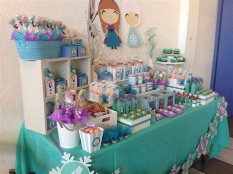 Mesa De Dulces Frozen Frozen Birthday Party Frozen Party 40th