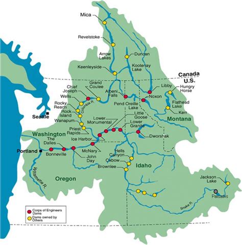Maps Columbia River Treaty