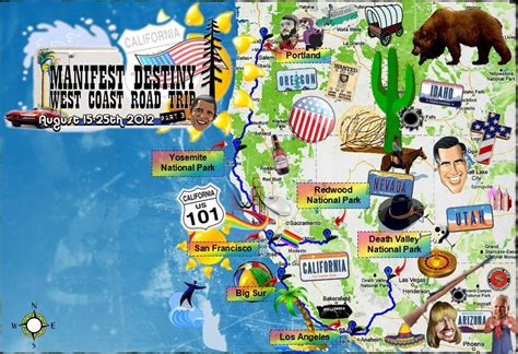 West Coast Us Road Trip Map Am I Doing It Right Any Suggestions