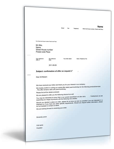 Dann sollten sie einen blick auf unsere abonnements werfen. Geschäftsbrief Angebot auf Anfrage (Englisch) • DE ...