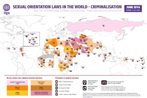Criminalisation Map Sexual Orientation Laws 2016 Ilga World