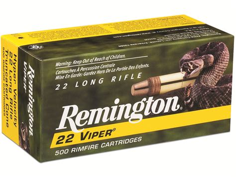 Remington Viper Hyper Velocity Ammo 22 Long Rifle 36 Grain Plated