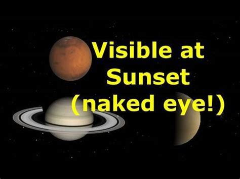 Naked Eye Planets Youtube
