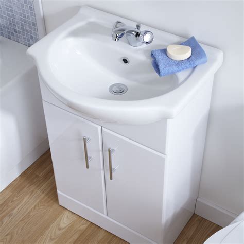 Bathroom basin units add space without cluttering the room. Premier 650mm x 300mm Vanity Unit Cabinet and Basin
