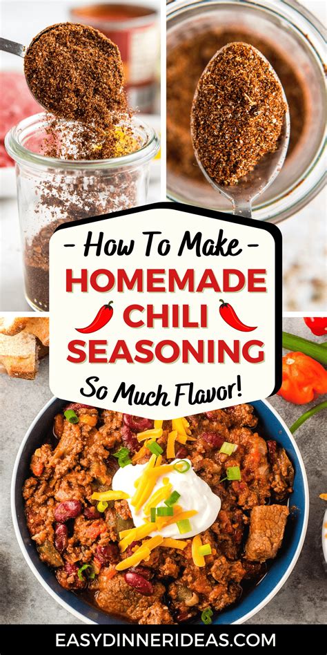 Homemade Chili Seasoning Recipe Easy Dinner Ideas