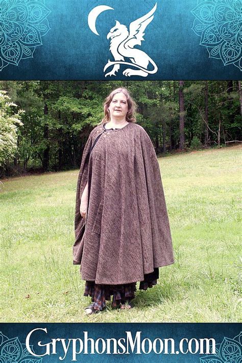 Charcoal Grey Full Circle Cloak With Pockets Cloak Pixie Medieval Garb