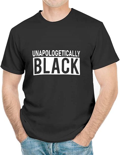Unapologetically Black Mens T Shirt Short Sleeve Crewneck Polyester T